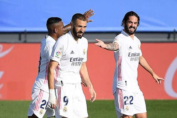 שחקני ריאל. אולי סוף סוף ניצחון גם בצ'מפיונס? // צילום: אי-פי